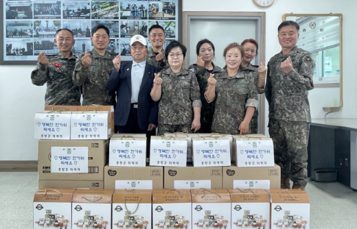 홍천군 지역대·여성예비군, 6·25참전유공자 위문
